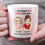 I’d Do Anything For You - Bestie Personalized Custom Marble Mug - Gift For Best Friends, BFF, Sisters