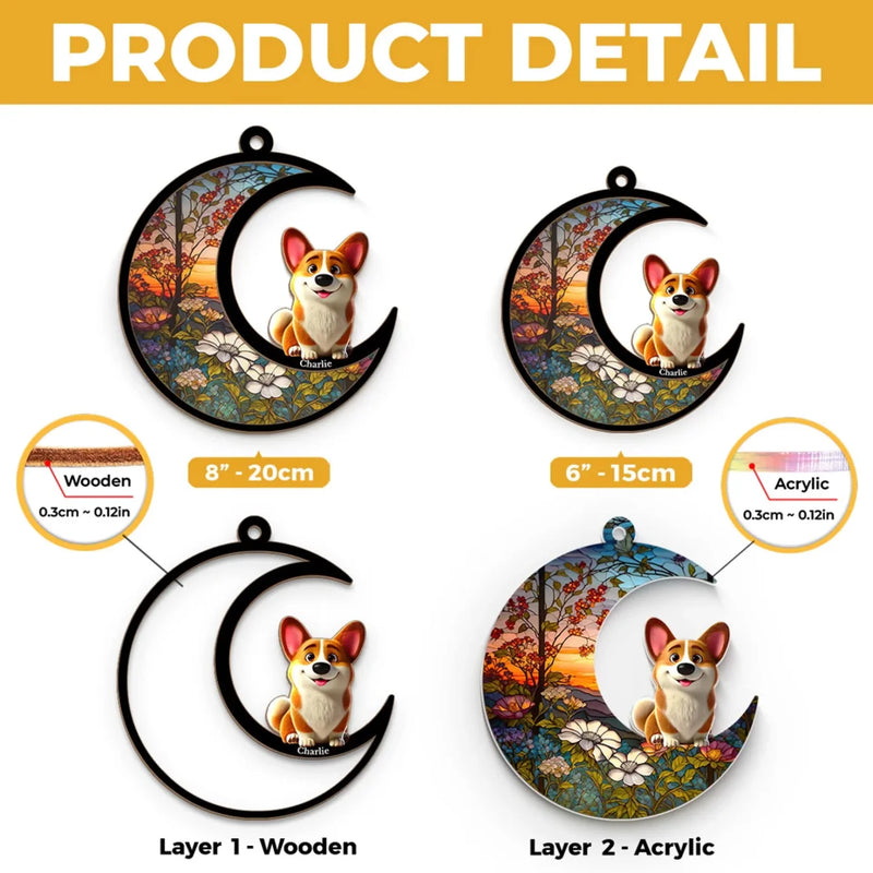 A Little Bit Of Chaos, A Whole Lot Of Love - Dog & Cat Personalized Window Hanging Suncatcher - Gift For Pet Owners, Pet Lovers