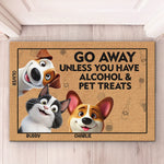 Leave Now Unless You Bring Pet Treats - Dog & Cat Personalized Custom Home Decor Decorative Mat - House Warming Gift For Dog Lovers, Cat Lovers