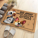 Leave Now Unless You Bring Pet Treats - Dog & Cat Personalized Custom Home Decor Decorative Mat - House Warming Gift For Dog Lovers, Cat Lovers