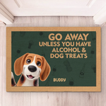 Leave Now Unless You Bring Pet Treats - Dog & Cat Personalized Custom Home Decor Decorative Mat - House Warming Gift For Dog Lovers, Cat Lovers
