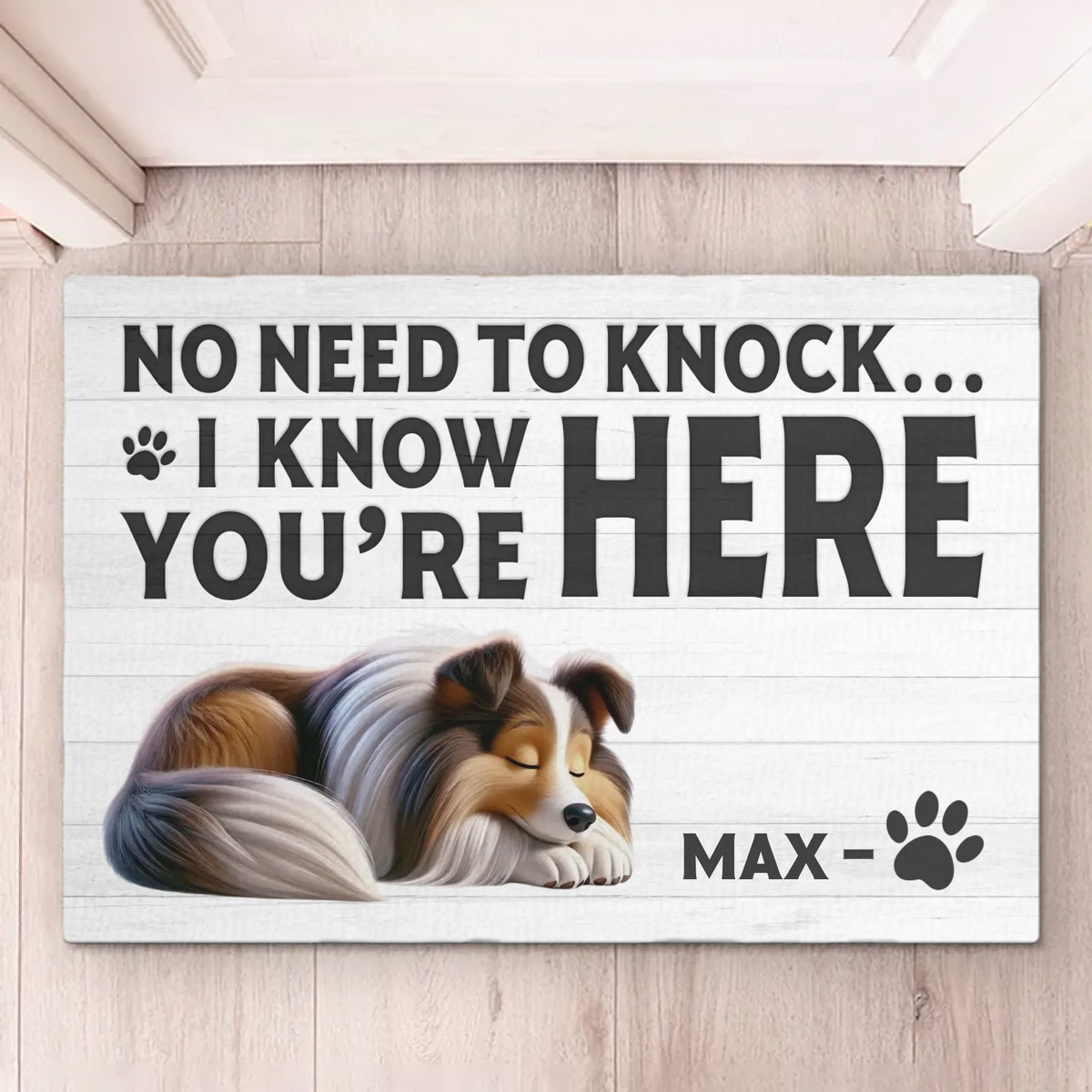 Home Is Where The Paws Are - Dog Personalized Custom Home Decor Decorative Mat - House Warming Gift For Pet Owners, Pet Lovers