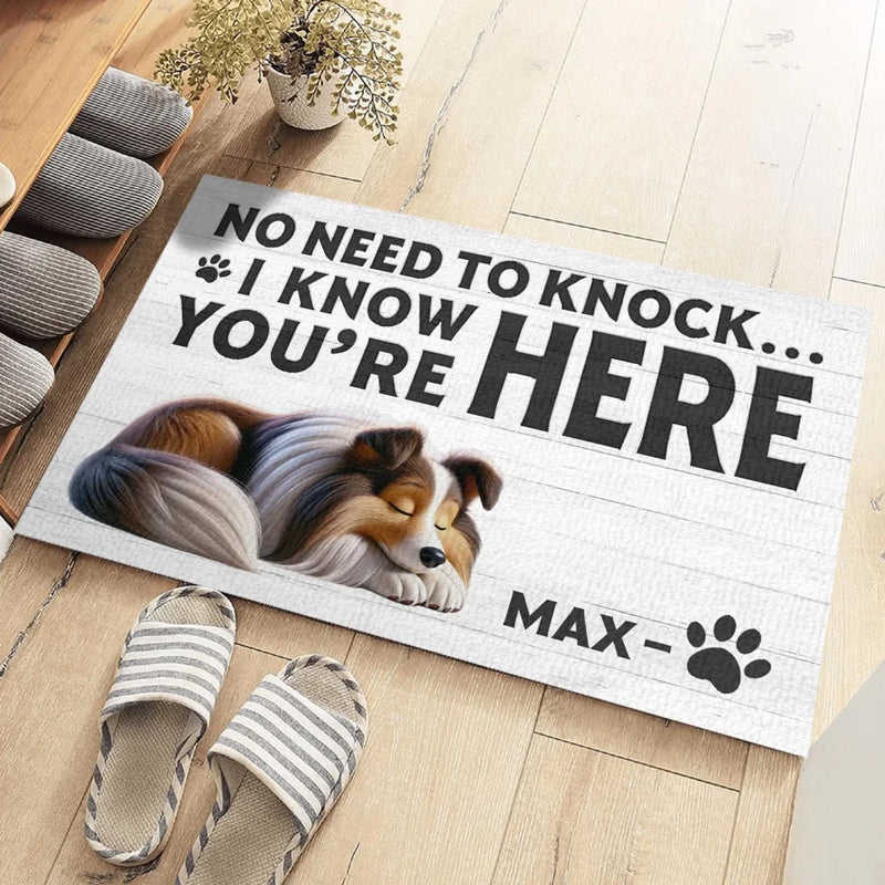 Home Is Where The Paws Are - Dog Personalized Custom Home Decor Decorative Mat - House Warming Gift For Pet Owners, Pet Lovers