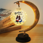 Let Your Friendship Shine As Bright As The Moon - Bestie Personalized Custom Moon Lamp Light - Gift For Best Friends, BFF, Sisters