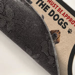 Custom Name Funny Dog Welcome Gifts for Dog Lovers - Personalized Doormat