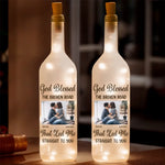That Led Me Straight To You - Couple Personalized Custom Bottle Lamp - Gift For Husband Wife