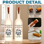 A Sweet Way To Celebrate The Path That Brought You Together - Couple Personalized Custom Bottle Lamp - Gift For Couple, Husband, Wife