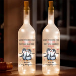 A Sweet Way To Celebrate The Path That Brought You Together - Couple Personalized Custom Bottle Lamp - Gift For Couple, Husband, Wife