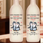 A Sweet Way To Celebrate The Path That Brought You Together - Couple Personalized Custom Bottle Lamp - Gift For Couple, Husband, Wife