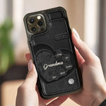 You Are The Heart Of Our Story - Family Personalized Custom Leather Flip Wallet Phone Case - Mother's Day Gift For Mom, Grandma