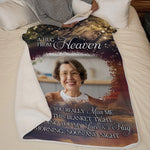 Custom Photo Your Life Was A Blessing - Memorial Personalized Custom Blanket - Sympathy Gift For Family