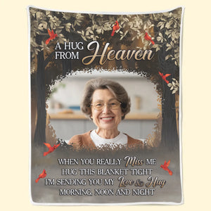 Couverture personnalisée avec photo « Votre amour est toujours mon guide » - Cadeau de condoléances pour les membres de la famille