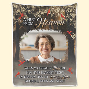 Couverture personnalisée avec photo « Votre amour est toujours mon guide » - Cadeau de condoléances pour les membres de la famille