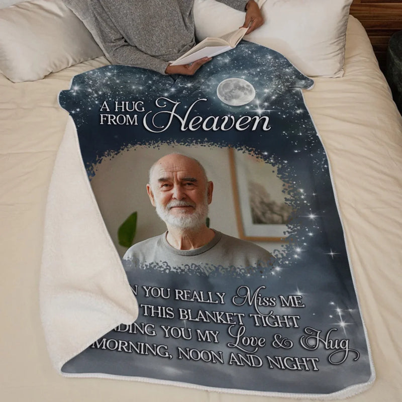Custom Photo Until I See You Again - Memorial Personalized Custom Blanket - Sympathy Gift For Family Members