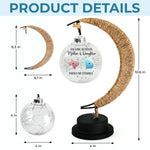 A Mother And Daughter’s Bond Knows No Distance - Family Personalized Custom Moon Lamp Light - Gift For Mom, Daughter