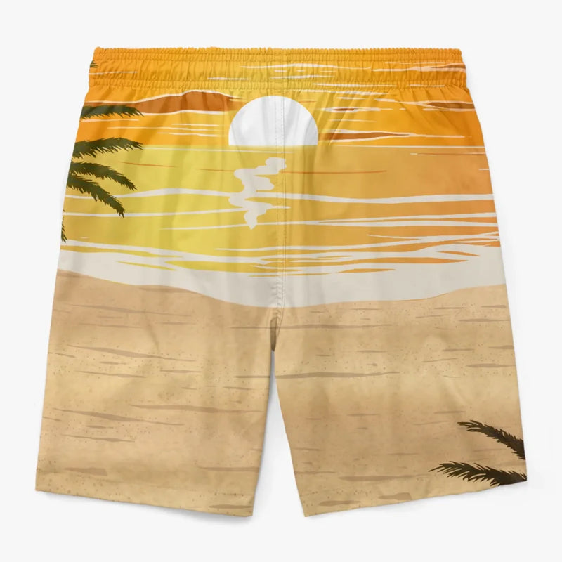 Summer Love, Endless Adventure - Funny Personalized Custom Tropical Hawaiian Aloha Men Beach Shorts - Summer Vacation Gift For Husband Wife, Anniversary