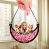 Furry Friends Make The Best Memories - Dog & Cat Personalized Window Hanging Suncatcher - Gift For Pet Owners, Pet Lovers