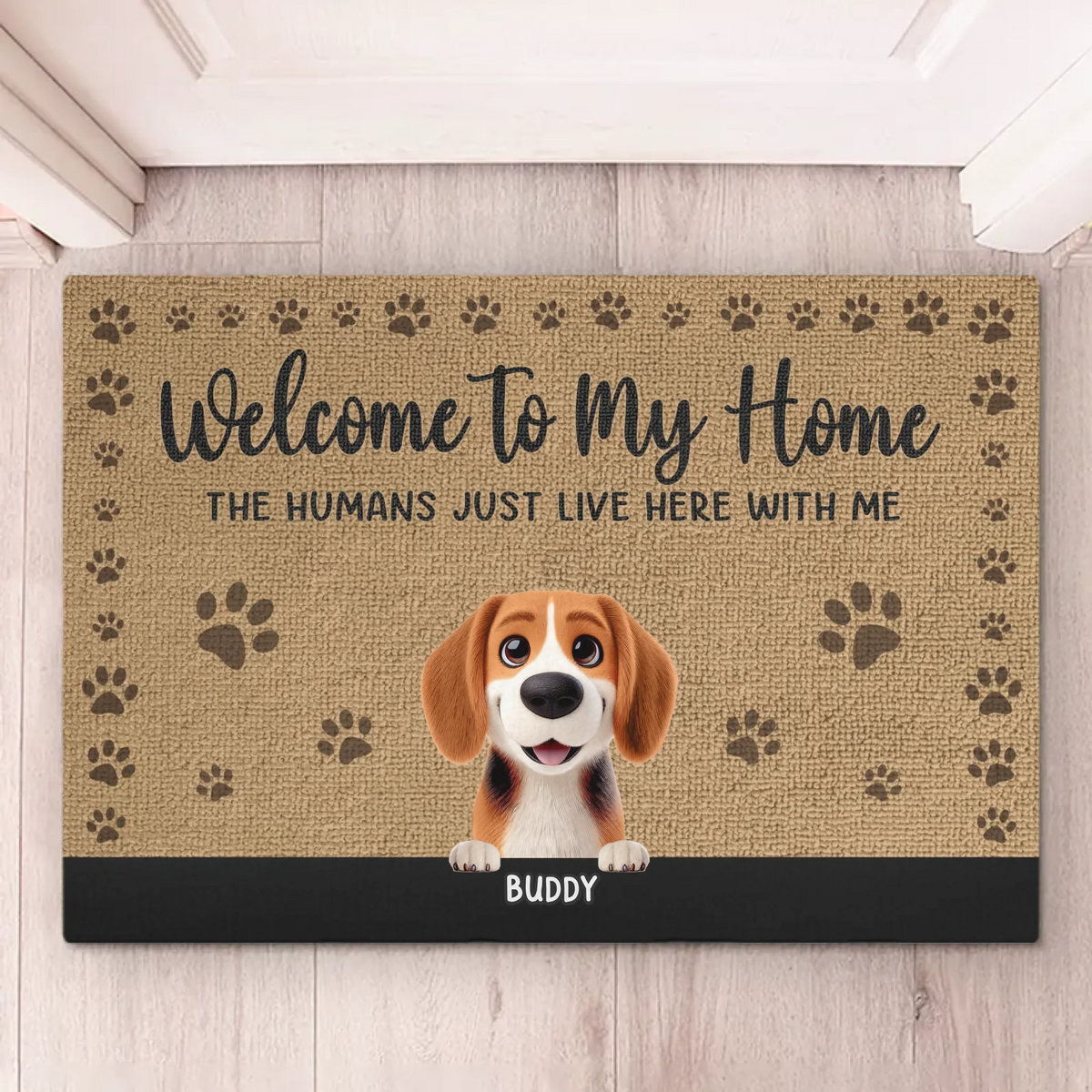 Pets Make The Rules, Humans Just Pay The Bills - Dog Personalized Custom Home Decor Decorative Mat - House Warming Gift For Pet Owners, Pet Lovers