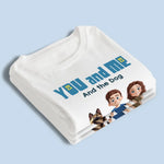 Only You, Me And Happy Tails - Couple Personalized Custom Unisex T-shirt, Premium T-shirt, Hoodie - Gift For Couple, Dog Lovers