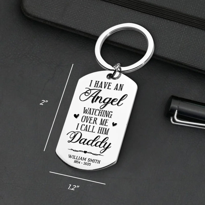Custom Photo Your Love Lives On In Me - Memorial Personalized Custom Keychain - Sympathy Gift, Christmas Gift For Family Members