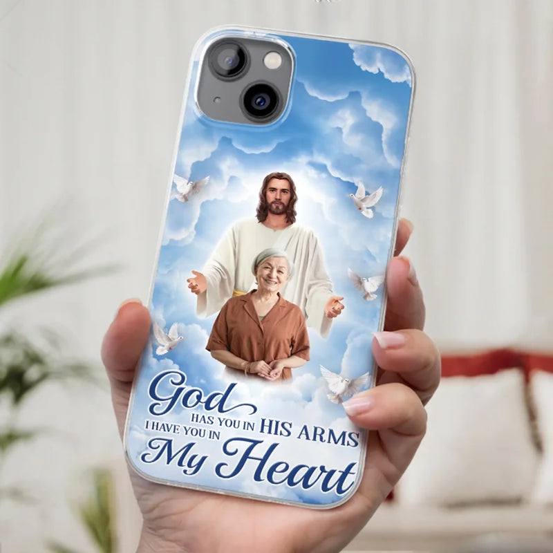 Custom Photo Beautiful As A Bright Shining Star - Memorial Personalized Custom Clear Phone Case - Sympathy Gift For Family Members