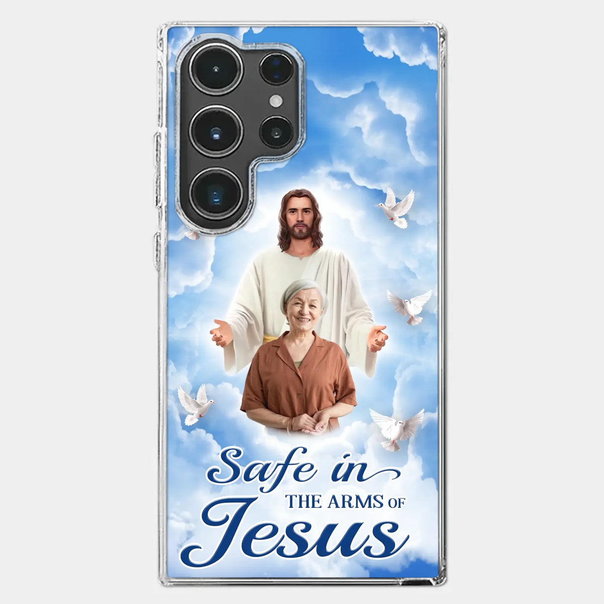 Custom Photo Beautiful As A Bright Shining Star - Memorial Personalized Custom Clear Phone Case - Sympathy Gift For Family Members