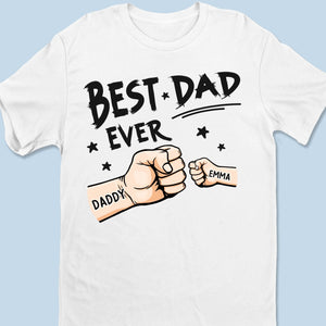 The Best Stories Of My Life Always Have My Dad In Them - Family Personalized Custom Unisex T-Shirt, Premium T-shirt, Hoodie - Father's Day Gift For Dad, Grandpa