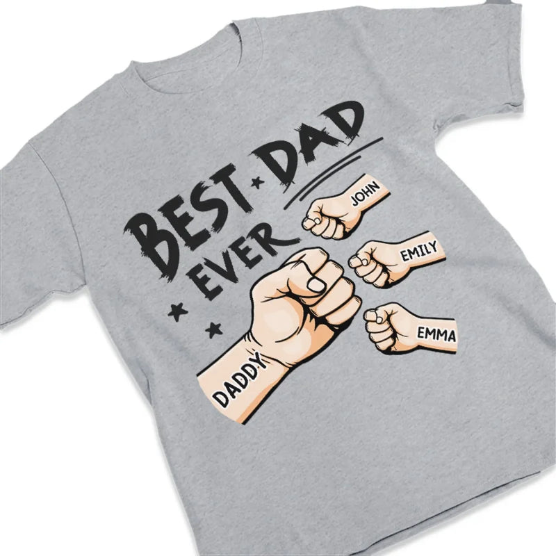 The Best Stories Of My Life Always Have My Dad In Them - Family Personalized Custom Unisex T-Shirt, Premium T-shirt, Hoodie - Father's Day Gift For Dad, Grandpa