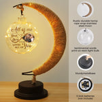 Custom Photo Through Every Lifetime, I’d Choose You - Couple Personalized Custom Moon Lamp Light - Gift For Wife, Husband, Couple
