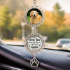 Custom Photo Forever In My Heart - Memorial Personalized Custom Metal Car Hanging Ornament With Charm - Sympathy Gift For Pet Owners, Pet Lovers