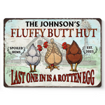 A Fun Way To Add Some Personality To Your Home - Family Personalized Custom Home Decor Metal Sign - House Warming Gift For Chicken Keepers, Hen Lovers, Gardeners