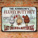 A Fun Way To Add Some Personality To Your Home - Family Personalized Custom Home Decor Metal Sign - House Warming Gift For Chicken Keepers, Hen Lovers, Gardeners