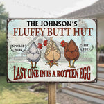 A Fun Way To Add Some Personality To Your Home - Family Personalized Custom Home Decor Metal Sign - House Warming Gift For Chicken Keepers, Hen Lovers, Gardeners