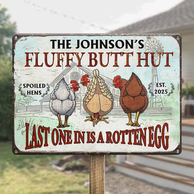 A Fun Way To Add Some Personality To Your Home - Family Personalized Custom Home Decor Metal Sign - House Warming Gift For Yourself, Husband Wife, Best Friends, Family Members