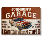 A Simple Touch To Brighten Up Your Space - Family Personalized Custom Home Decor Metal Sign - House Warming Gift For Car Enthusiasts, Mechanics, DIYers