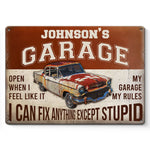 A Simple Touch To Brighten Up Your Space - Family Personalized Custom Home Decor Metal Sign - House Warming Gift For Car Enthusiasts, Mechanics, DIYers