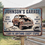 For The Moments That Make Your Family Unique - Family Personalized Custom Home Decor Metal Sign - House Warming Gift For Car Enthusiasts, Mechanics, DIYers