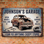 For The Moments That Make Your Family Unique - Family Personalized Custom Home Decor Metal Sign - House Warming Gift For Car Enthusiasts, Mechanics, DIYers