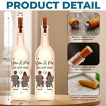 Custom Name You & Me Couple Gifts - Personalized Bottle Lamp