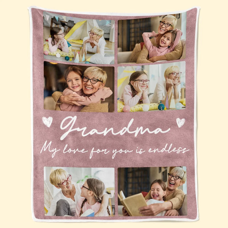 Custom Photo You Are The Heart Of Our Story - Family Personalized Custom Blanket - Gift For Mom, Grandma