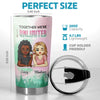 With You, Every Change Feels Like An Upgrade - Bestie Personalized Custom Tumbler - Gift For Best Friends, BFF, Sisters