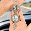 Custom Photo Until Then, I’ll Hold You In My Dreams - Memorial Personalized Custom Metal Car Hanging Ornament With Charm - Sympathy Gift For Family Members