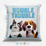 Tiny Paws, Big Trouble - Dog & Cat Personalized Custom Pillow - Gift For Pet Owners, Pet Lovers