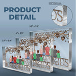 Custom Name Grandkids Family Gift - Personalized Shaped Acrylic Plaque
