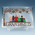 Custom Name Grandkids Family Gift - Personalized Shaped Acrylic Plaque