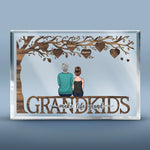 Custom Name Grandkids Family Gift - Personalized Shaped Acrylic Plaque