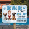 Because Dog Moms Do It Best - Dog Personalized Custom Home Decor Metal Sign - House Warming Gift For Pet Owners, Pet Lovers
