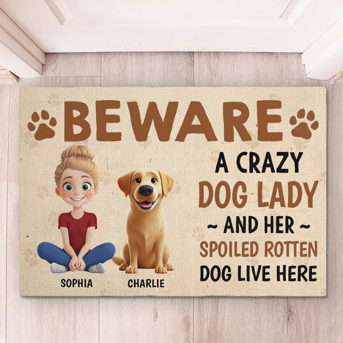 Tail Wags Are Love Notes - Dog Personalized Custom Home Decor Decorative Mat - House Warming Gift For Pet Owners, Pet Lovers