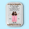 To My Daughter - Family Personalized Custom Jewelry Box LED Makeup - Gift For Mom, Daughter