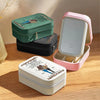 To My Daughter - Family Personalized Custom Jewelry Box LED Makeup - Gift For Mom, Daughter